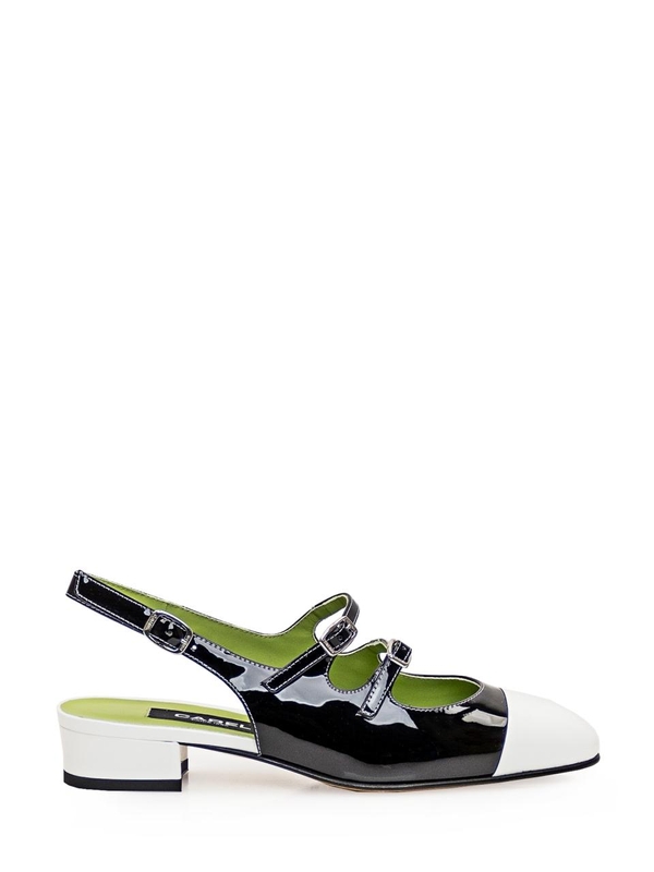 카렐 파리스 SS24 CAREL PARIS sandals-flats ABRICOT24332214 BLACKWHITE BLACK WHITE