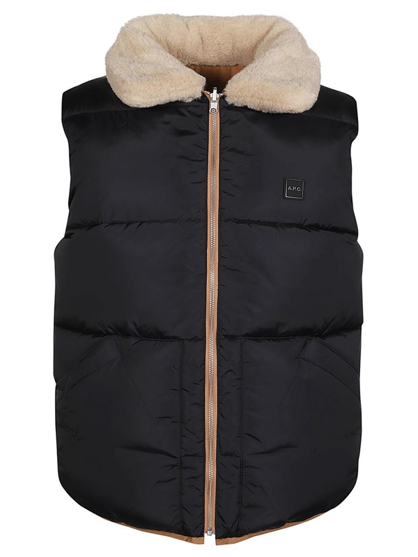 아페쎄 FW24 TEDDY DOWN VEST PAAFW M30201 Brown