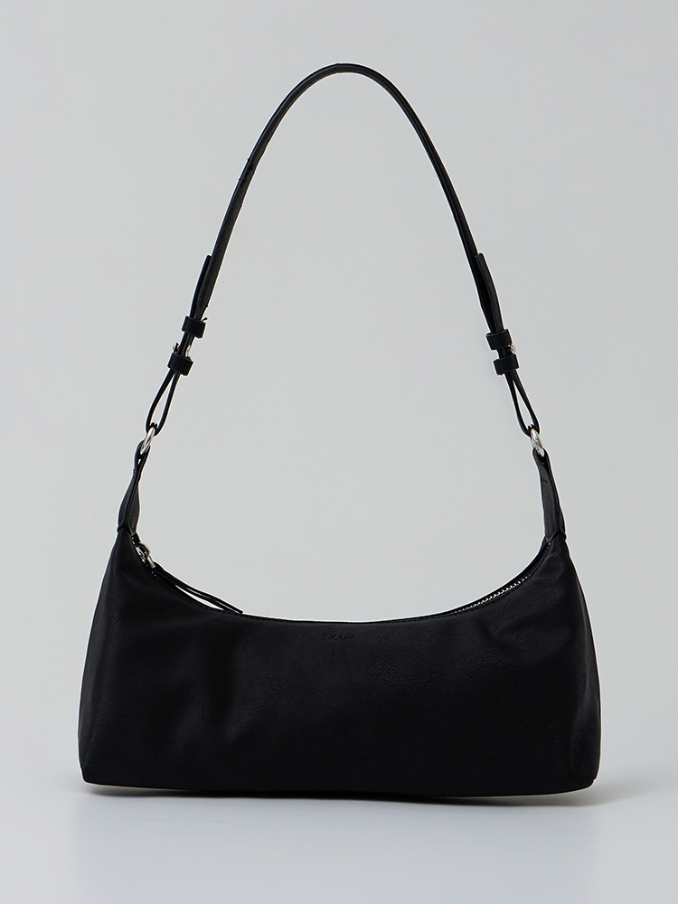 Medium Square Hobo Bag (Black)