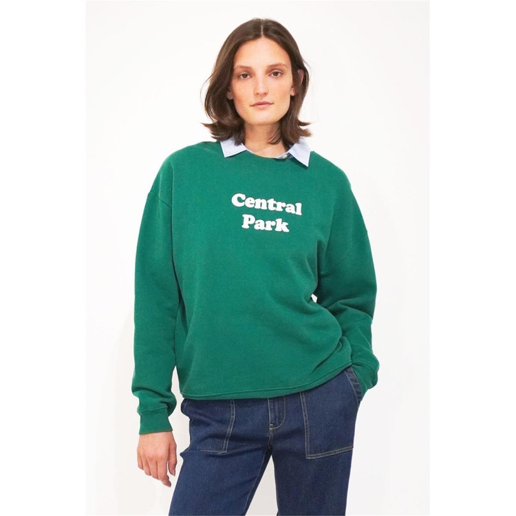 KULE 큘 THE OVERSIZED CENTRAL PARK SWEATSHIRT - GREEN