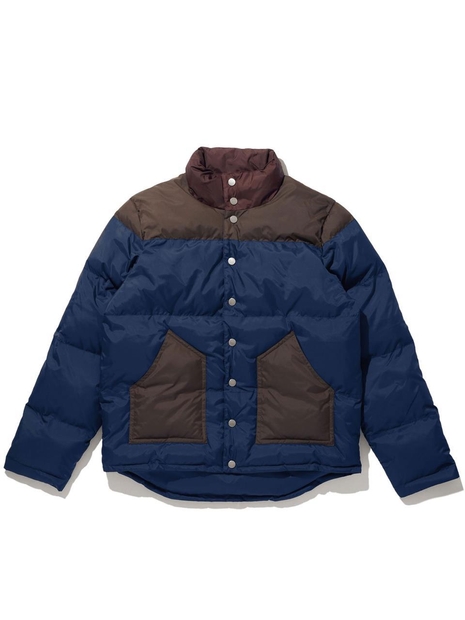 KULE 큘 THE BOGEY PUFFER JACKET - NAVY/CHOCOLATE/MERLOT