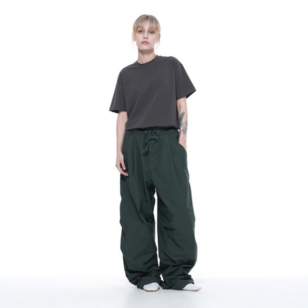 Pocket String Parachute Pants - Green