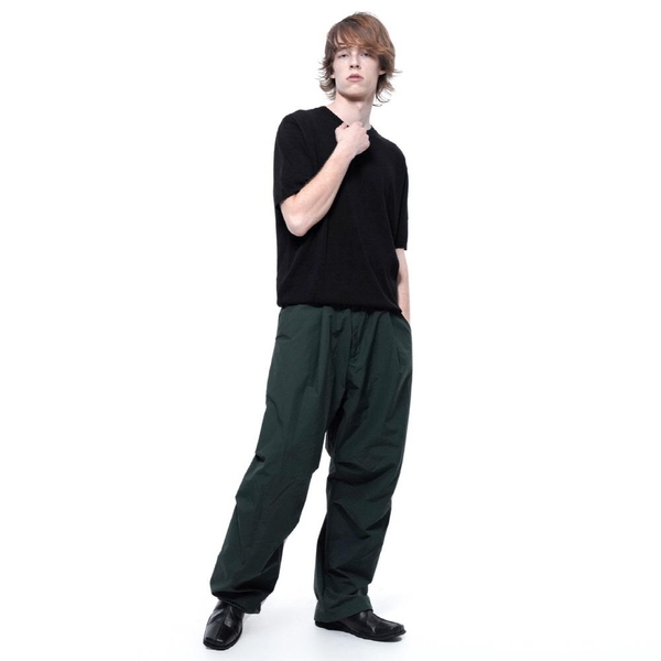 Pocket String Parachute Pants - Green