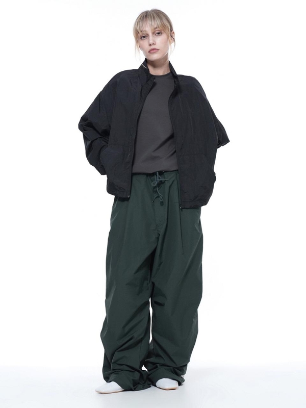 Pocket String Parachute Pants - Green