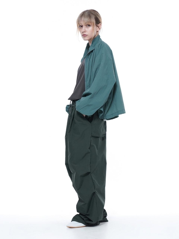 Pocket String Parachute Pants - Green