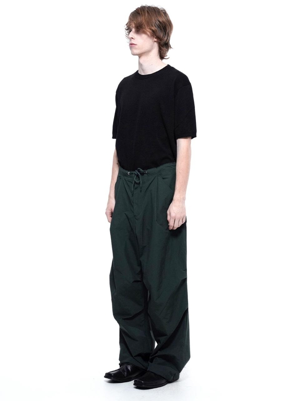 Pocket String Parachute Pants - Green