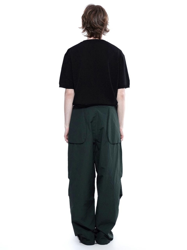 Pocket String Parachute Pants - Green