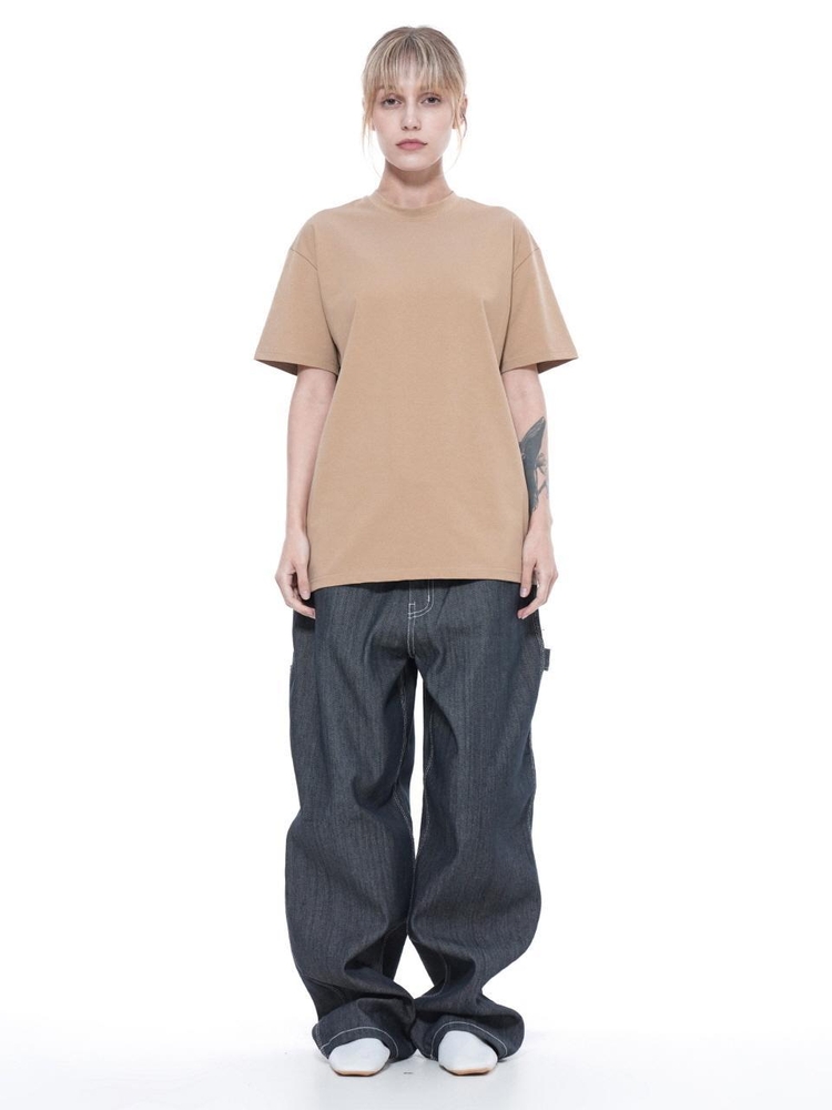 Tension Span Half Tee - Beige