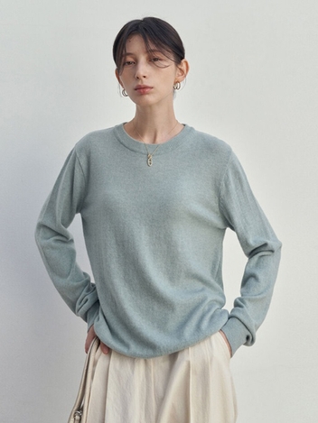 SOFT ROUND NECK KNIT_MINT