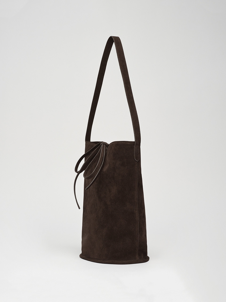 [2차리오더] Bucket bag Suede Brown