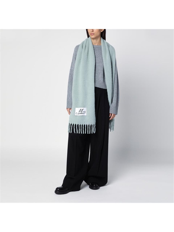 마르니 FW24 Marni Alpaca turquoise scarf SCMC0059Y0UTW918 Blue