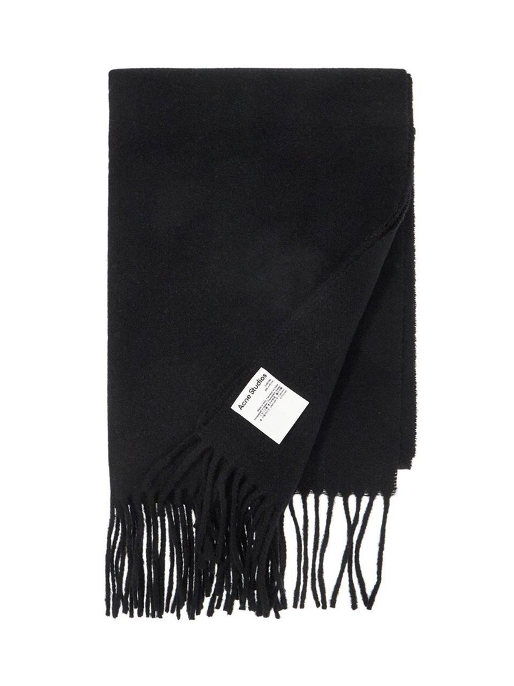 아크네 스튜디오 FW24 cashmere scarf for women CA0156 BLACK