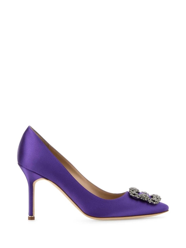 마놀로 블라닉 FW24 MANOLO BLAHNIK SCARPE CON TACCO HANGISIFMC9XX0663 BPUR Purple