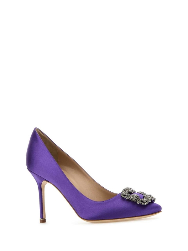 마놀로 블라닉 FW24 MANOLO BLAHNIK SCARPE CON TACCO HANGISIFMC9XX0663 BPUR Purple