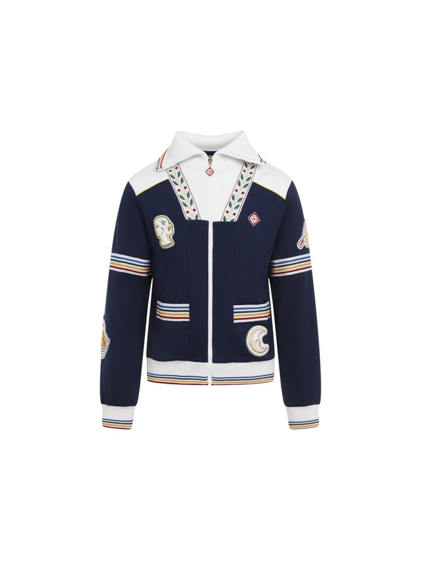 카사블랑카 FW24 VARSITY TRACK JACKET MF24JTP28401 Blue