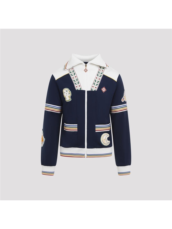 카사블랑카 FW24 VARSITY TRACK JACKET MF24JTP28401 Blue