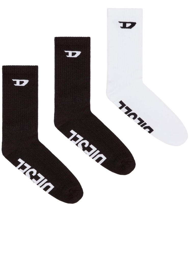 디젤 FW24 CREW SPORT SOCKS A15406 0LKBJ Black