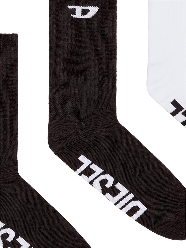 디젤 FW24 CREW SPORT SOCKS A15406 0LKBJ Black