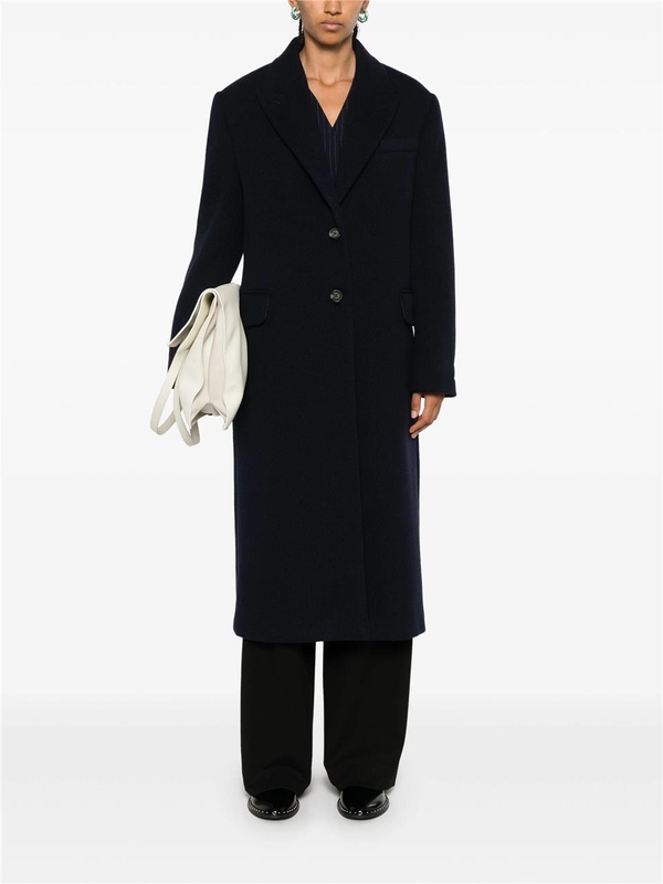 캘빈 클라인 FW24 HERRINGBONE SINGLE BREASTED COAT K20K207710 Blue