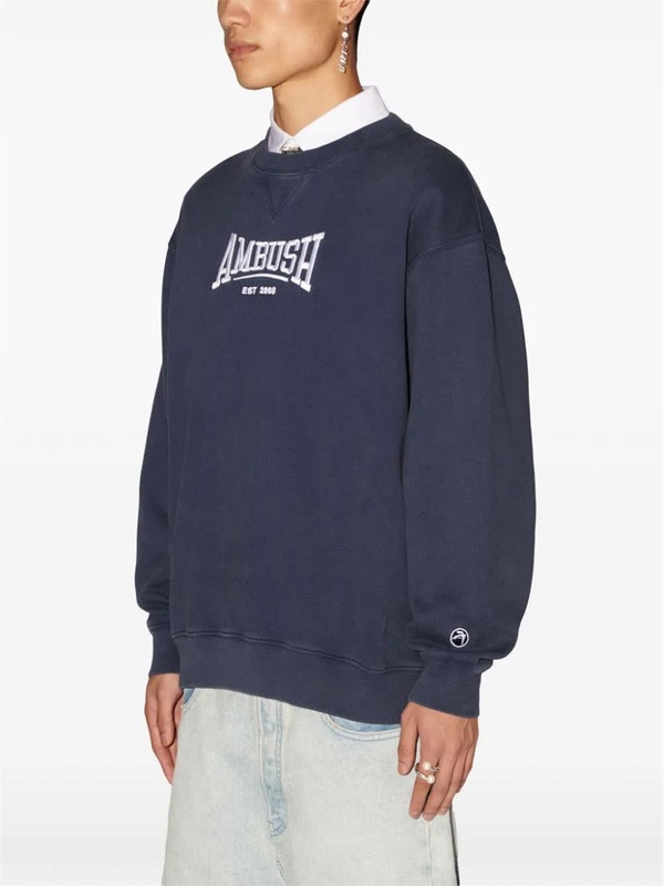 앰부쉬 SS24 GRAPHIC CREWNECK BMBA001S24FLE001 Blue