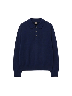 Fine Wool Collar_Navy