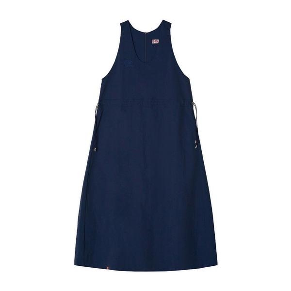 Nylon Layered Long One piece_Navy