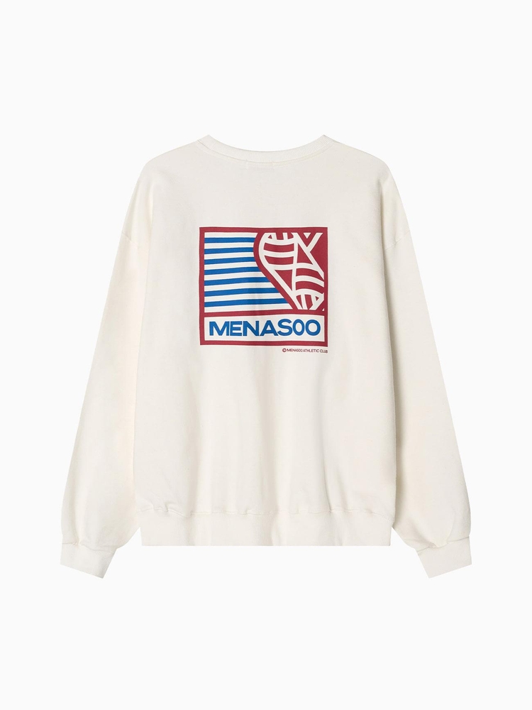 Menasoo Hearttrack Sweatshirt_White