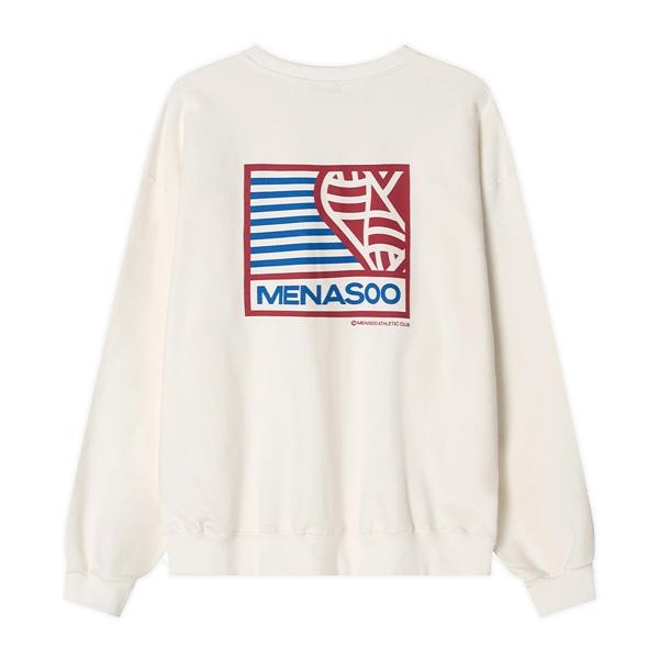 Menasoo Hearttrack Sweatshirt_White