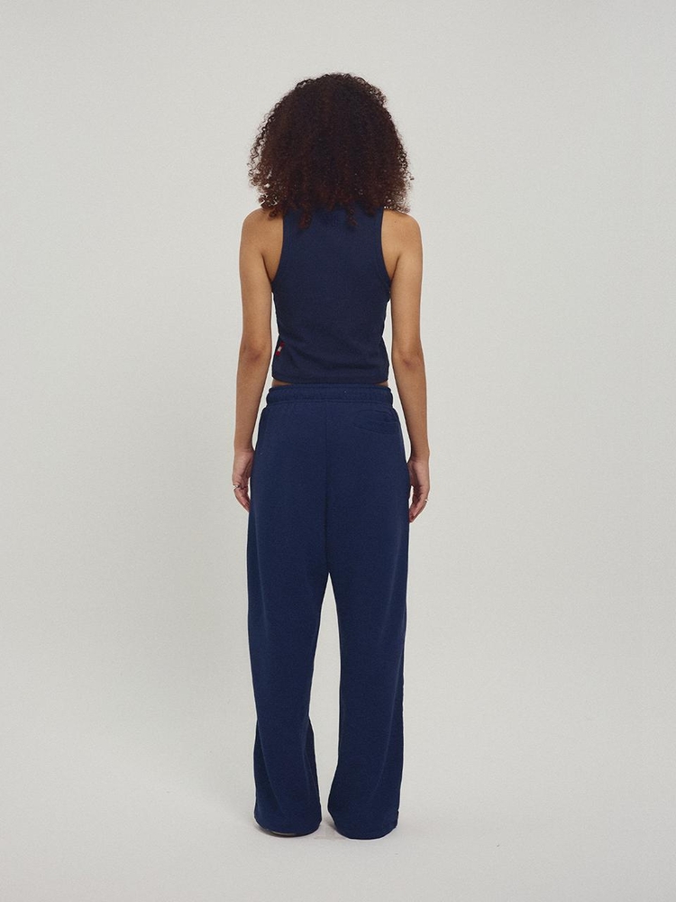 Back to Back Cotton Wide Pants_Navy