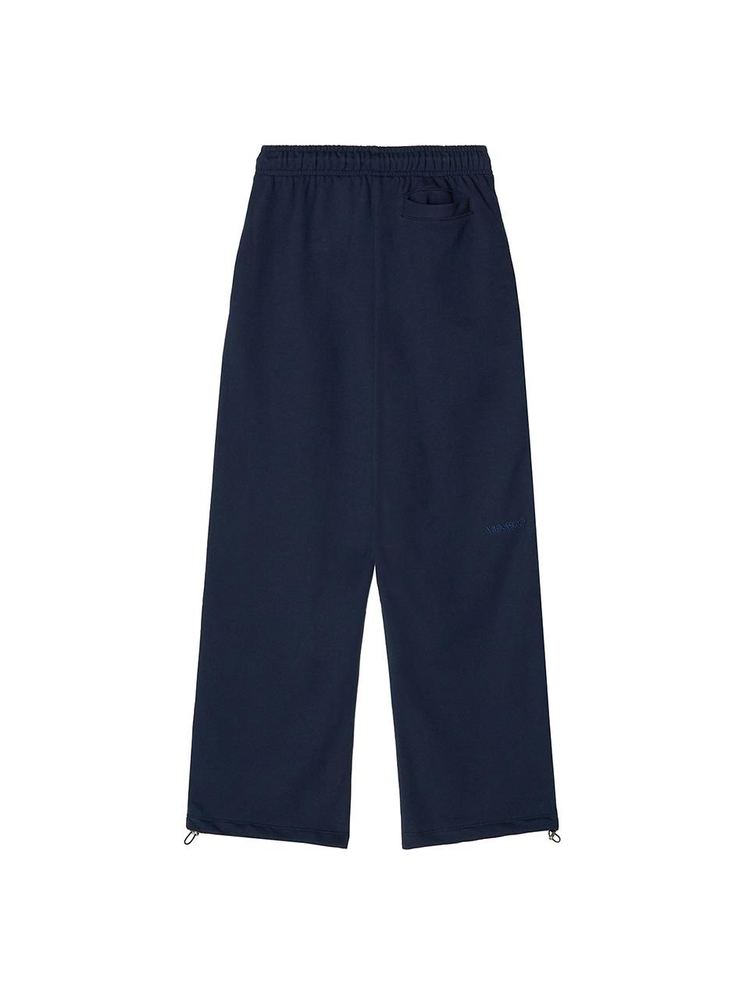 Back to Back Cotton Wide Pants_Navy