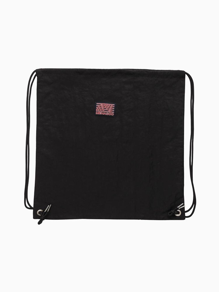 MENASOO NYLON STRING BACKPACK_BLACK