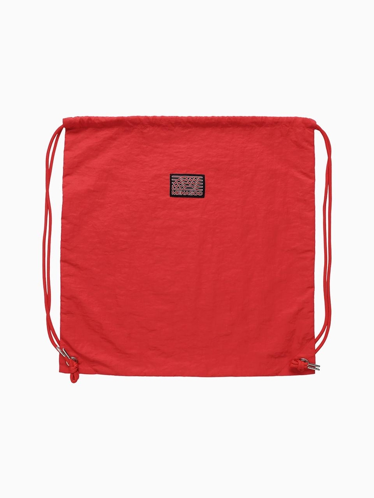 MENASOO NYLON STRING BACKPACK_RED