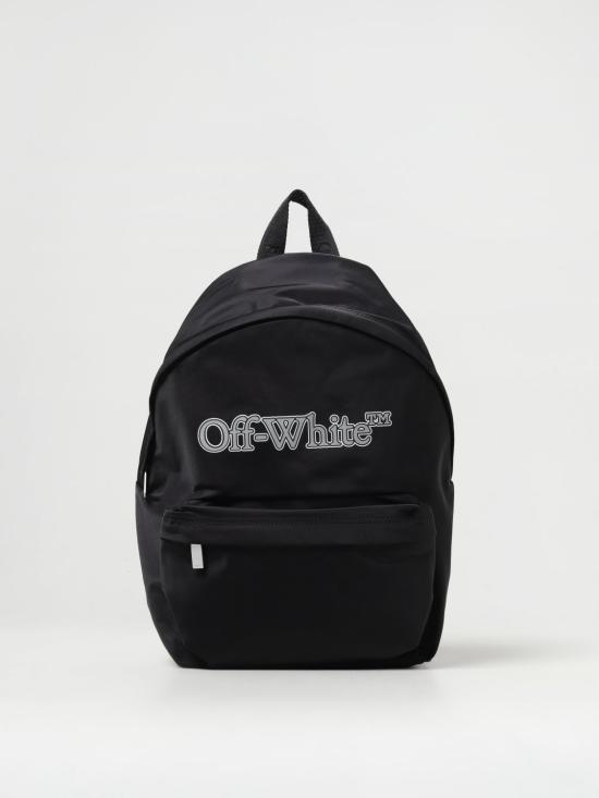 [해외배송] 24FW  키즈  오프화이트 키즈 가방 OBNB001F24FAB0011080 Black