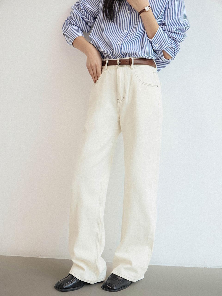 LS_Casual straight-leg loose pants