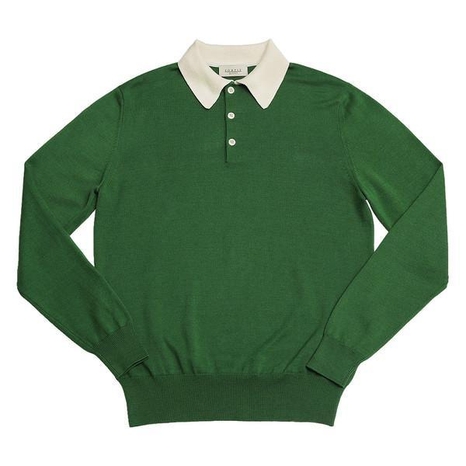 Combination Polo Knit (Green)