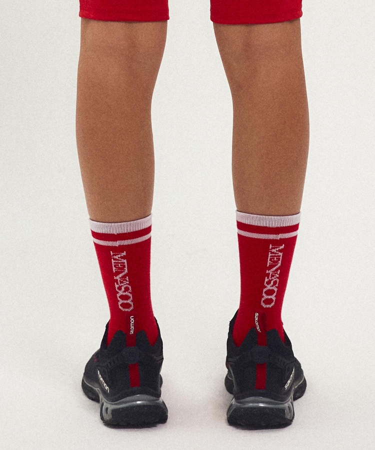 RUNNING CREW FLOGGER FIT SOCKS_LONG_RED