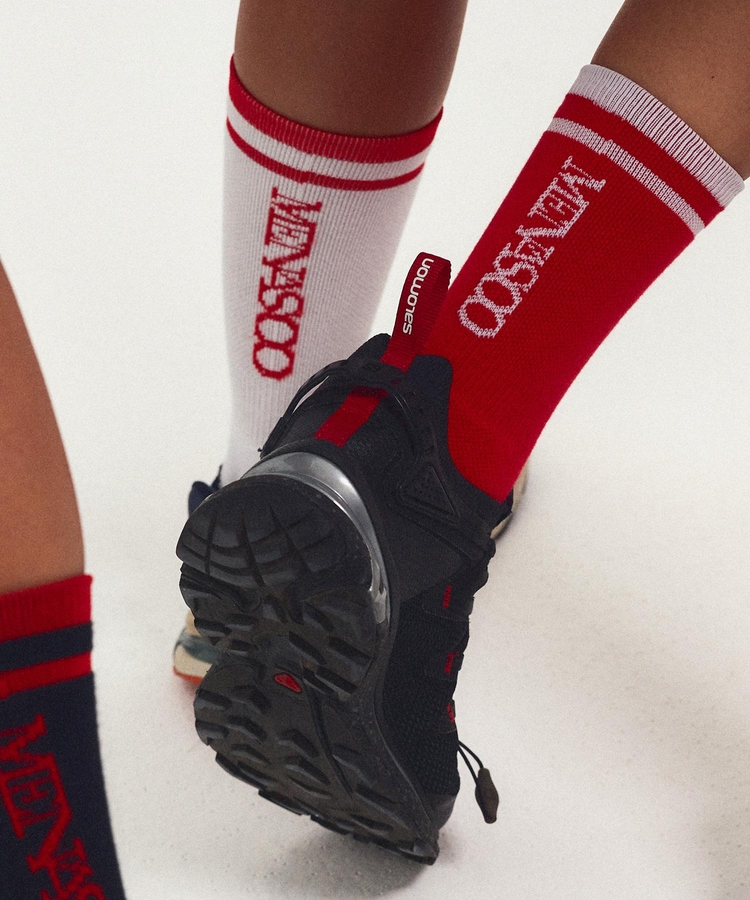 RUNNING CREW FLOGGER FIT SOCKS_LONG_RED