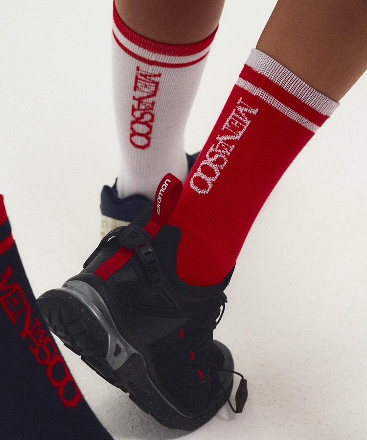 RUNNING CREW FLOGGER FIT SOCKS_LONG_RED