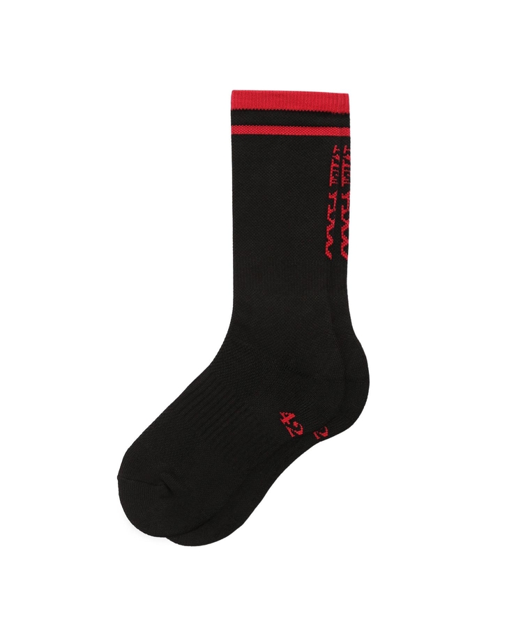 RUNNING CREW FLOGGER FIT SOCKS_LONG_BLACK