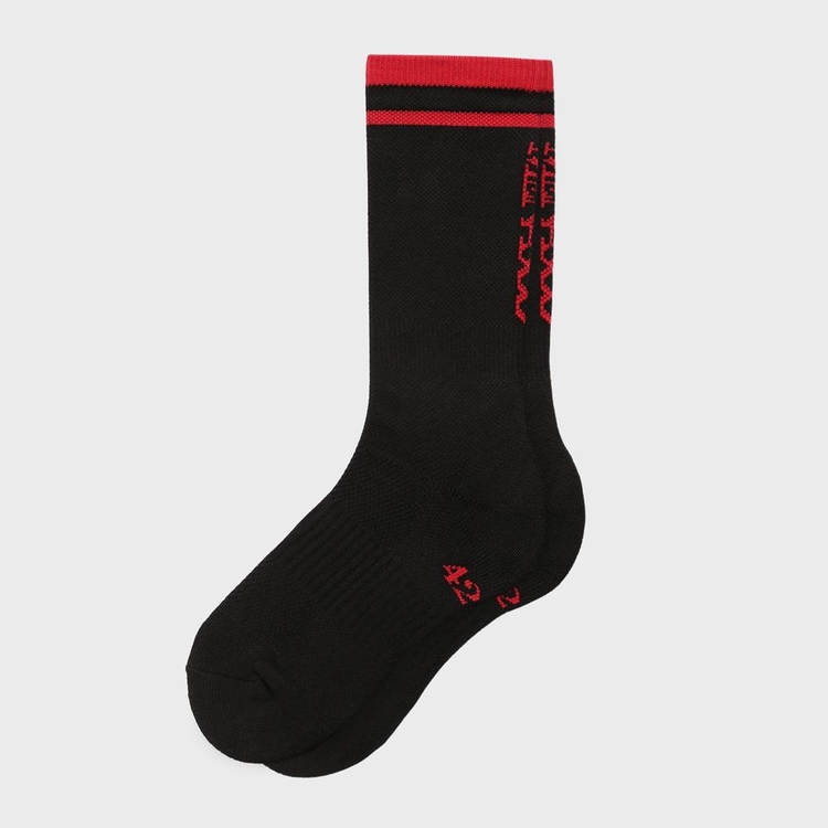 RUNNING CREW FLOGGER FIT SOCKS_LONG_BLACK