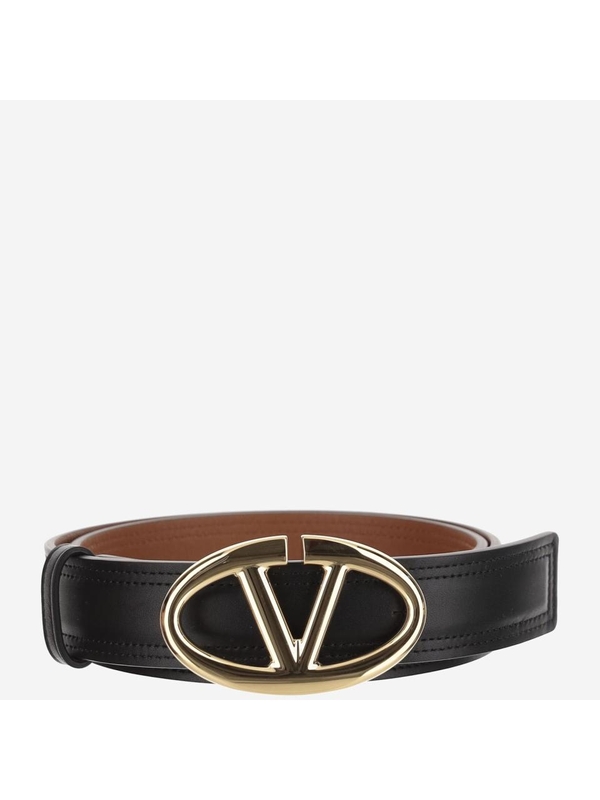 발렌티노 가라바니 FW24 Valentino Garavani Belts 5W0T0SJ4FZCZL6 NERO/NATURALE TAN