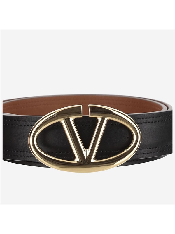 발렌티노 가라바니 FW24 Valentino Garavani Belts 5W0T0SJ4FZCZL6 NERO/NATURALE TAN