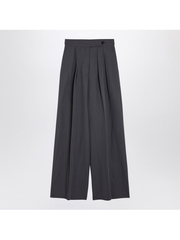 드리스반노튼 FW24 Dries Van Noten Taupe wool-blend wide trousers 0109059347 Beige