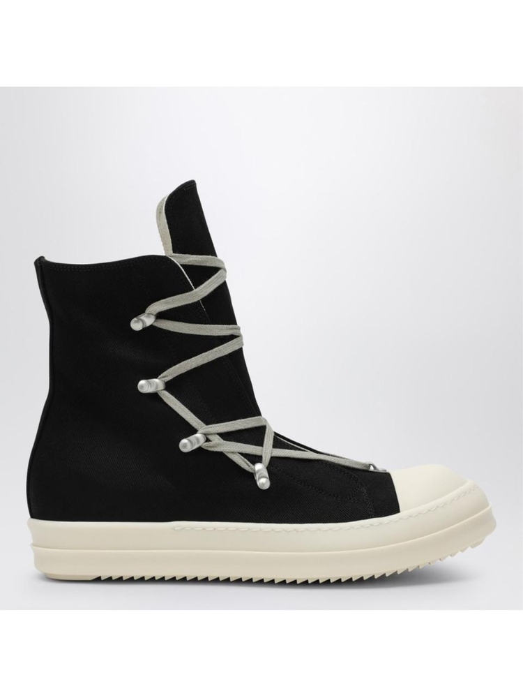 다크쉐도우 FW24 DRKSHDW Hexa Black/Pearl/Milk denim sneakers DU02D2805DO Black