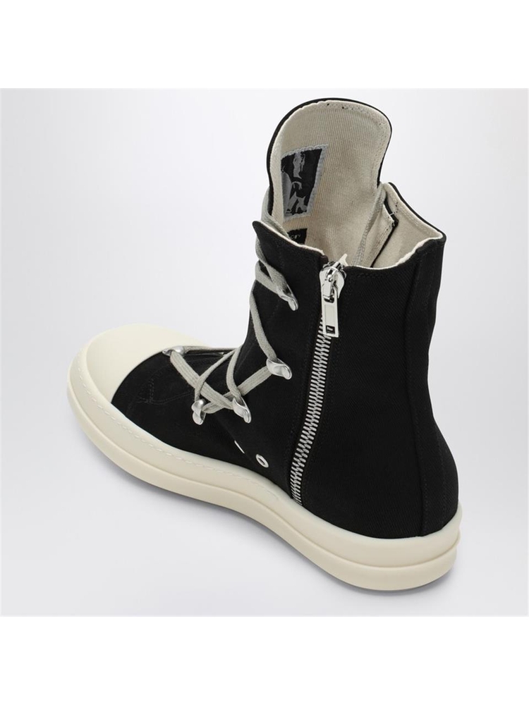 다크쉐도우 FW24 DRKSHDW Hexa Black/Pearl/Milk denim sneakers DU02D2805DO Black