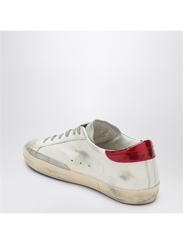 골든구스 FW24 Golden Goose Super-star white/red sneakers GWF00101F006116 White