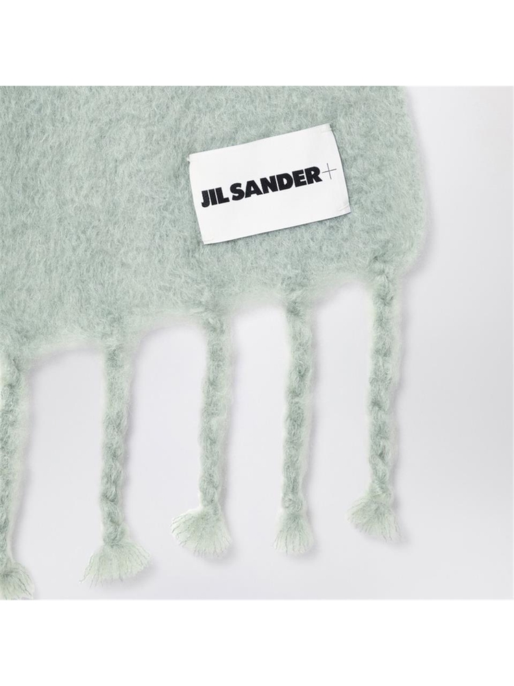 질샌더 FW24 Jil Sander Pale green mohair blend scarf J40TE0118J40041 Green