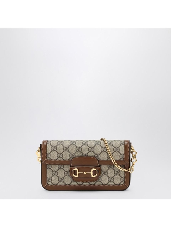 구찌 FW24 GUCCI Gucci Horsebit 1955 beige/leather bag 75200292TCG Beige