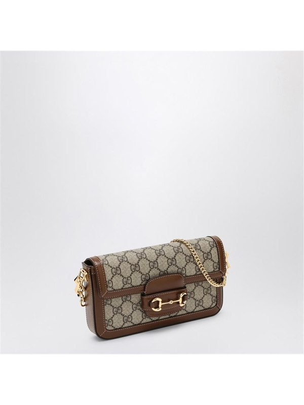 구찌 FW24 GUCCI Gucci Horsebit 1955 beige/leather bag 75200292TCG Beige