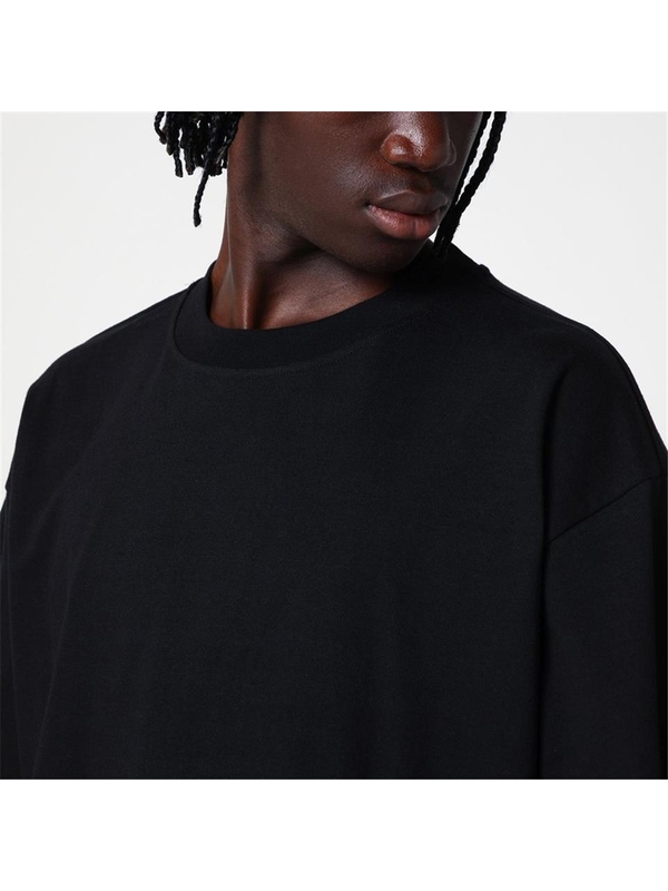 세퍼 FW24 Sefr Black cotton crew-neck T-shirt MFW24ATELIERCO Black